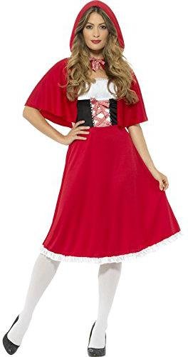 Rotkäppchen Cape Kostüm Märchenkostüm Umhang Überwurf Märchen Gewand  Damen 