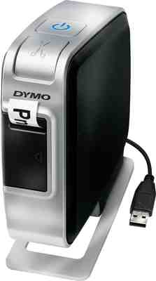 Dymo Plug N Play Tisch-Etikettiergerät USB Lithium-Ionen Akku Etikettendrucker 