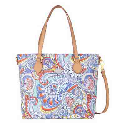 Oilily Big Bang Handbag Handtasche Umhängetasche Tasche Multicolor Rosa Blau 