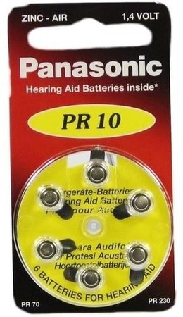10 Posten Panasonic 60st Hörgerätebatterien Knopfzelle Hörgerät Batterie PR 13