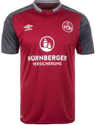 FC Nürnberg Home Trikot 2018 2019 Kurzarm Heimtrikot rot Umbro Kinder Fußball 1 