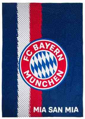 FC Bayern München FCB Rekordmeister Decke 150 x 200cm FCB Fußball Fan Wohndecke 
