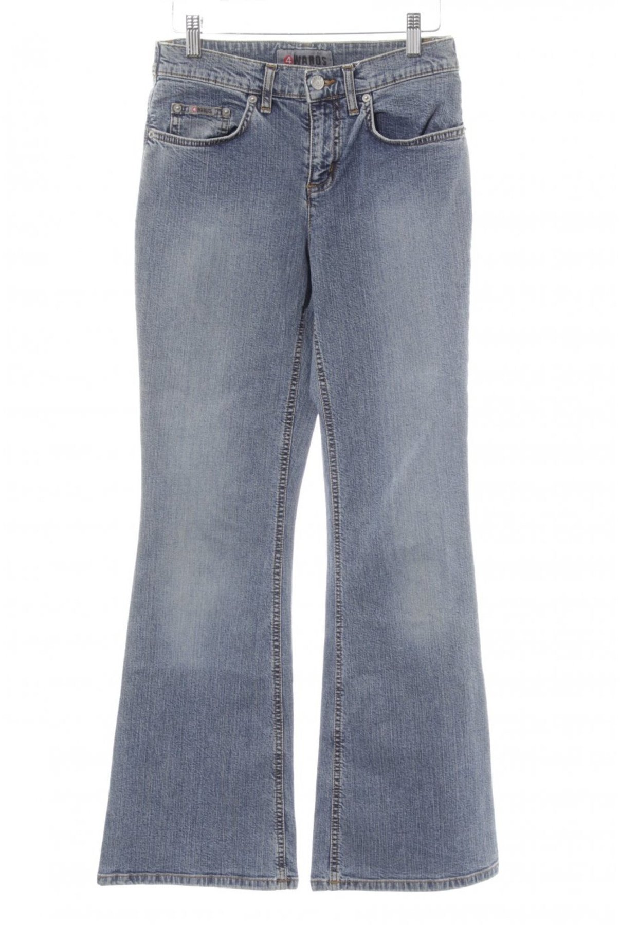 4Wards Jeans Bootcut Gr.34 NEU Damen Stretch Blau Used Denim Hose Flared L32 