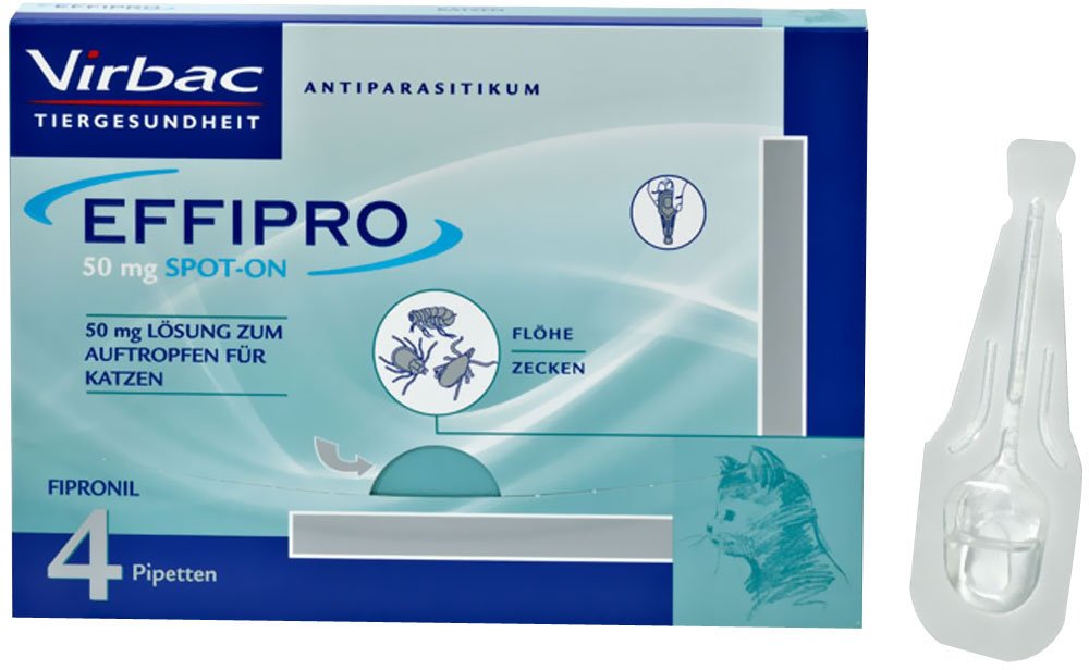 Virbac Effipro 50 Mg Vet Losung Z Auftropfen F Katzen 4 X 0 5 Ml Gunstig