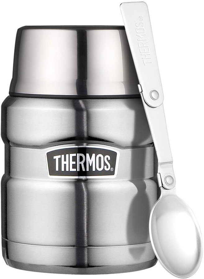 Isolierflasche Stainless King grey 0,47 ltr Thermos grau Edelstahl doppelwandig 