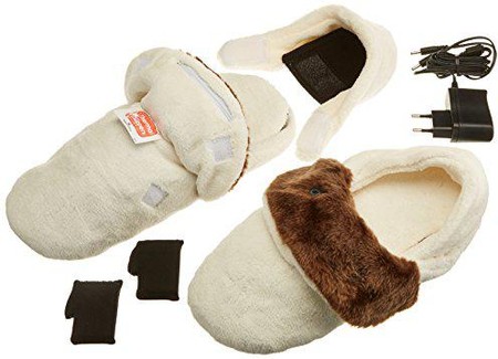 35.5-44 Beheizbare Pantoffeln USB Heizung Fußwärmer Elektrisch Heizschuhe 150° Beheizbare Plüsch Schuh Körperwärmer Kaltes Wetter Damen Herren 20CM Beheizbare Einlegesohlen