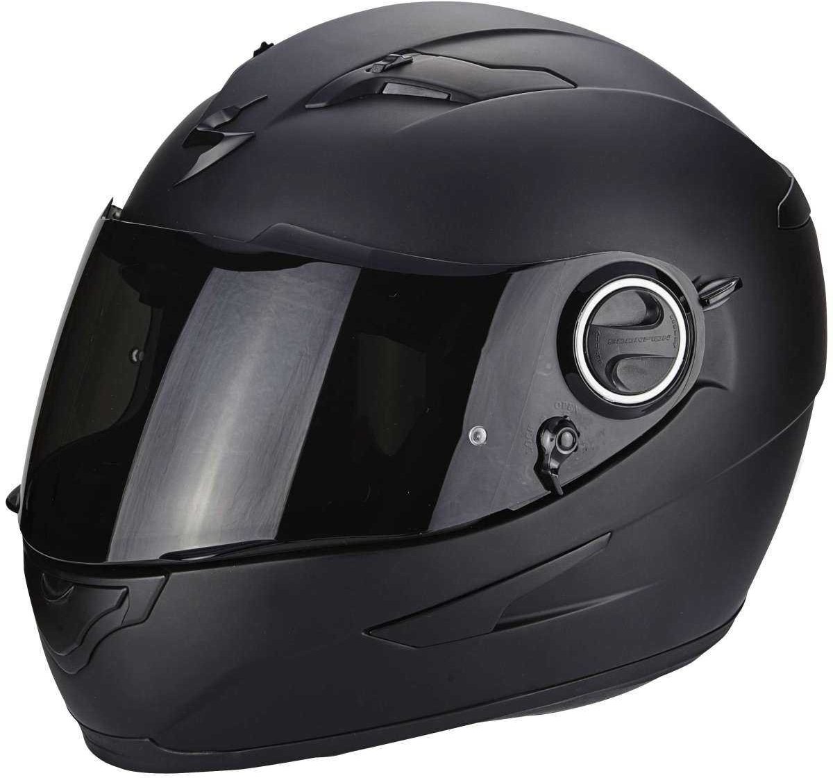 SCORPION Integralhelm EXO-490 SOLID schwarz-matt Sonnenblende Motorrad Helm Größe M 57/58 