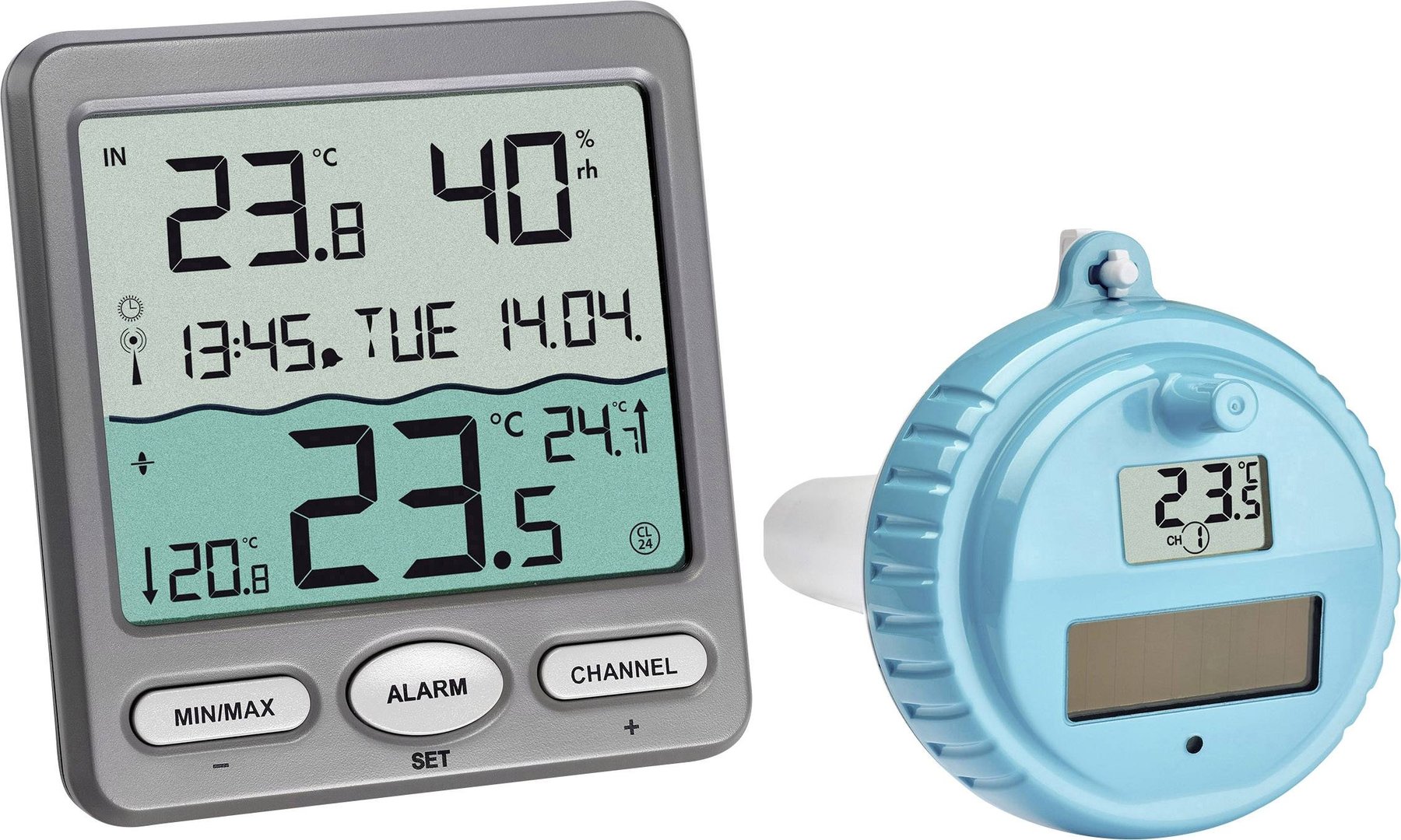 Floating Thermometer Digital für Pool Wasser Poolthermometer Temperaturfühler DE