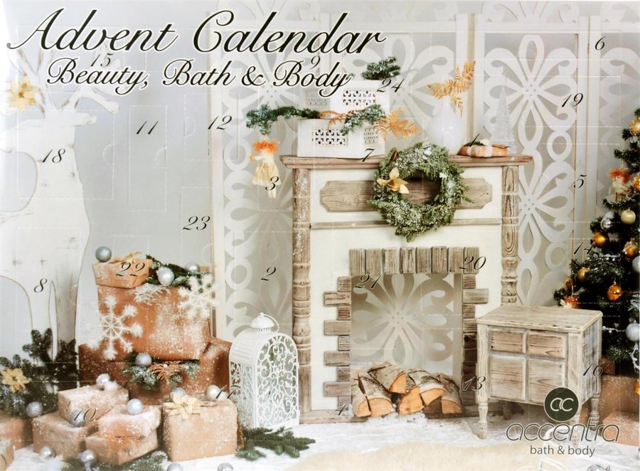 SET itenga Adventkalender Bath Body Motiv Spa Wellness 4 Weihnachtskarten