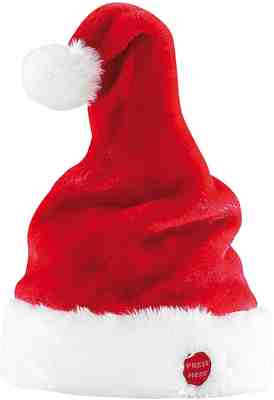 Weihnachtsmannmütze Santa Nikolausmütze mit Pompon 60 Stk 