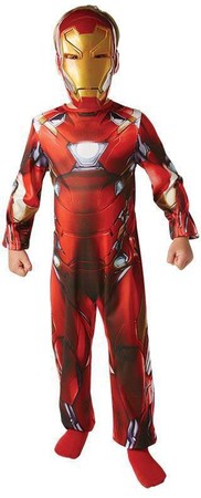 Iron Man Kostüm Kinder M 128 cm Avengers Comic Helden Superhelden Kinderkostüm